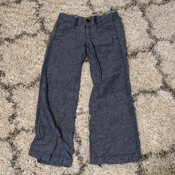 Anthropologie Navy Blue Wide-Leg Pants - Picture 1 of 4
